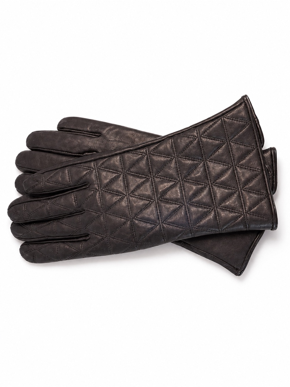 KEBESU 100% Sheepskin Leather Gloves Cashmere Lined Size M